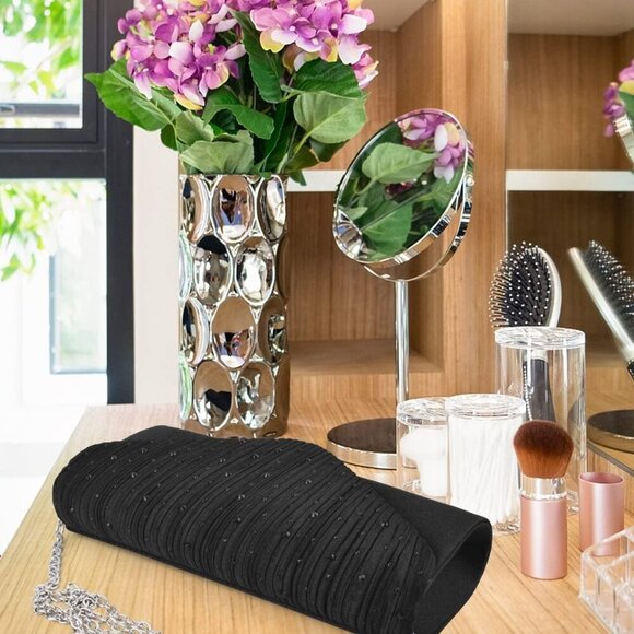 Evening Clutch Purses for Women Handbags for Formal Wedding Party Cocktail Prom - Picture 7 of 7